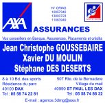 AXA GOUSSEBAIRE  DES DESERTS  DU MOULIN AGENTS