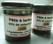 PÂTE À TARTINER SANS HUILE AJOUTÉE ET SANS LACTOSE - 50% DE NOISETTE BIO